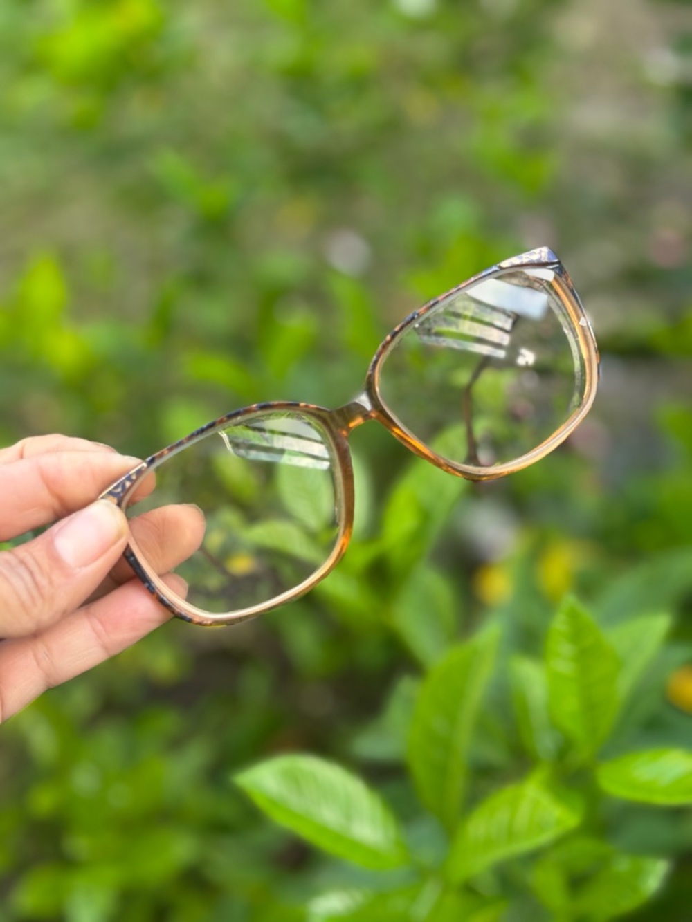 Vintage Rodenstock Tortoiseshell Square Frame Reading Glasses - Frame Only